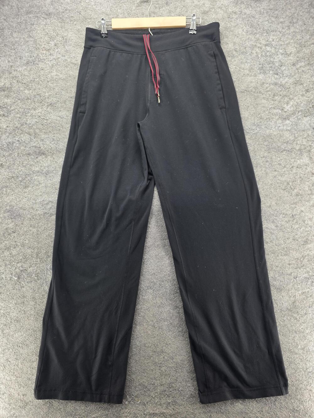 Lululemon Pants Womens 8 Black Sweatpants Elastic Waist Pockets 32 Inseam